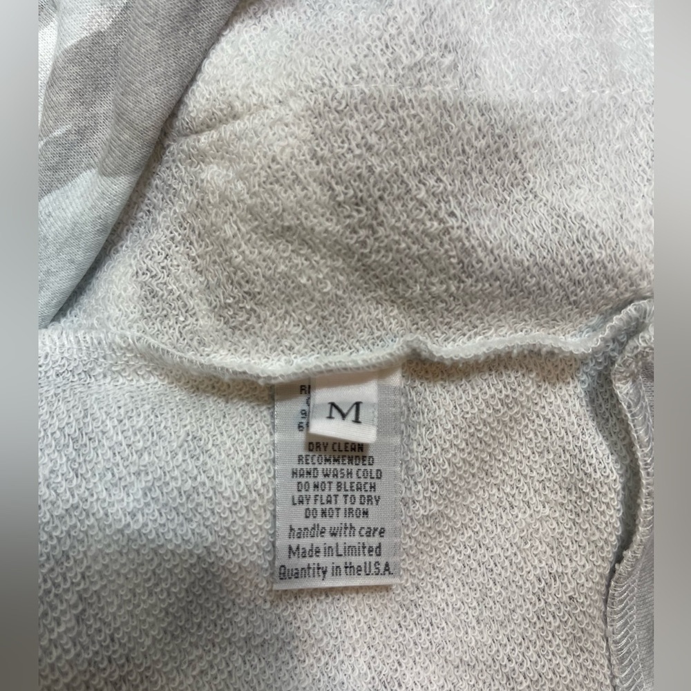 NWT Michael Lauren lightweight grey camo hoodie size medium - Picture 5 of 6